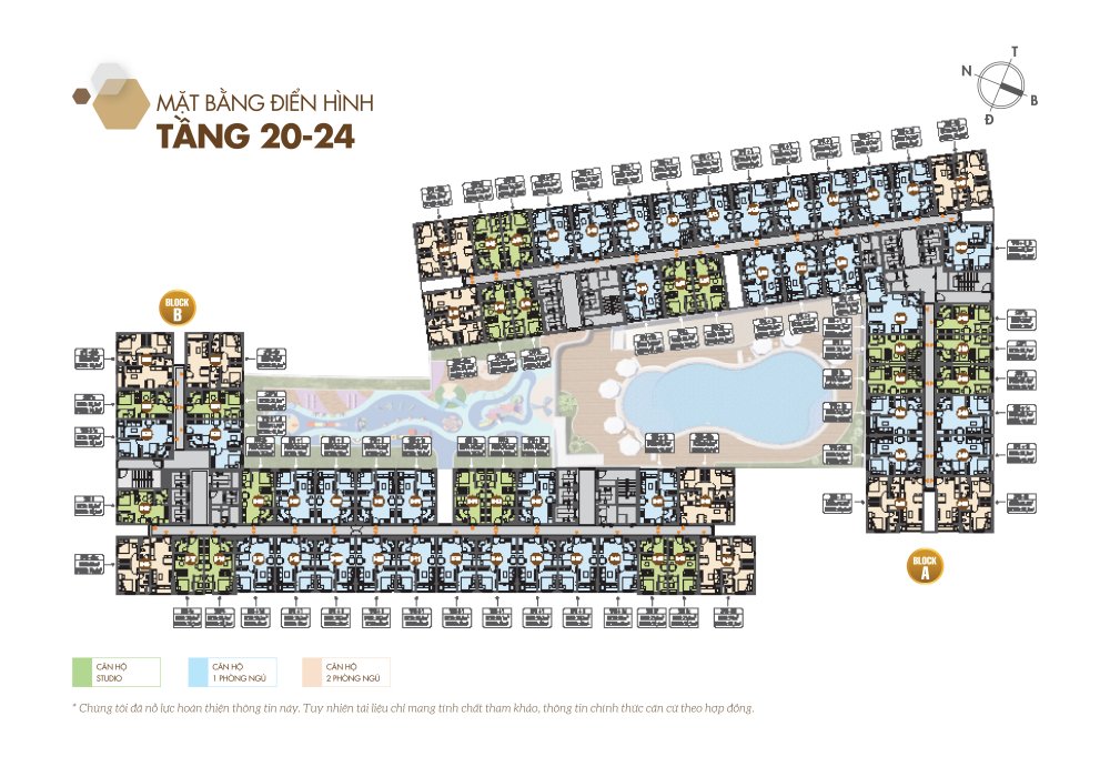 mặt bằng căn hộ legacy central tầng 20-24 / legacy prime kim oanh