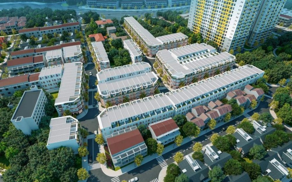 giá bán nhà phố dự án bcons city dĩ an bình dương