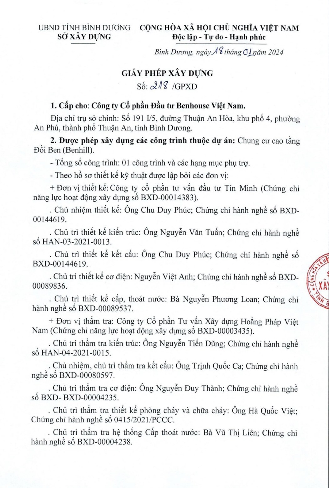 giấy phép xây dựng ben hill giấy phép xây dựng ben hill