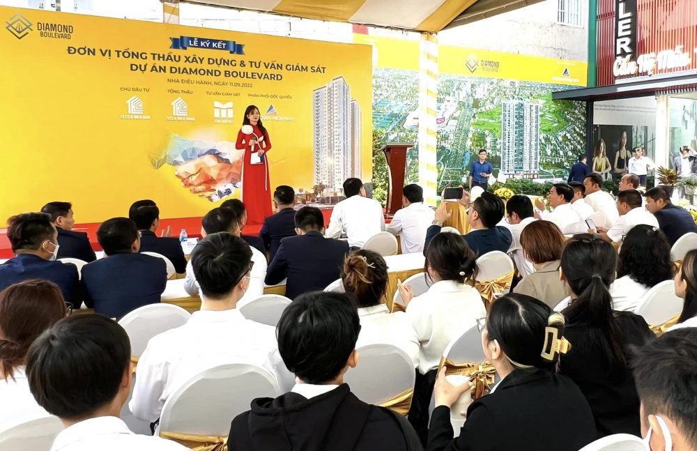 nhà thầu xây dựng dự án diamond boulevard - tecco miền trung