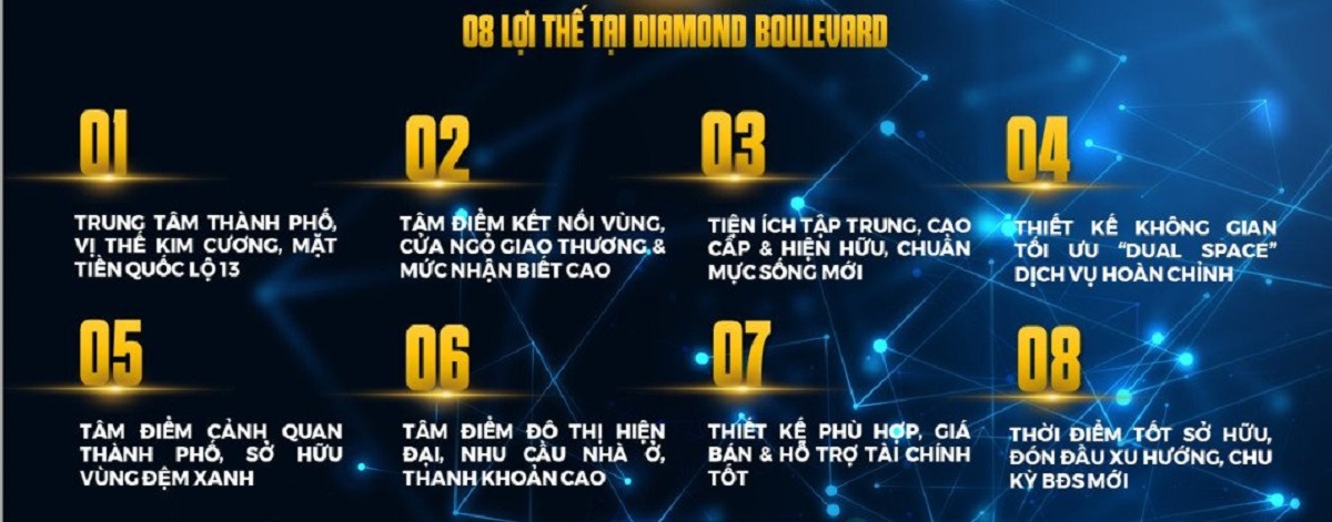 tại sao nên đầu tư dự án diamond boulevard bình dương quốc lộ 13
