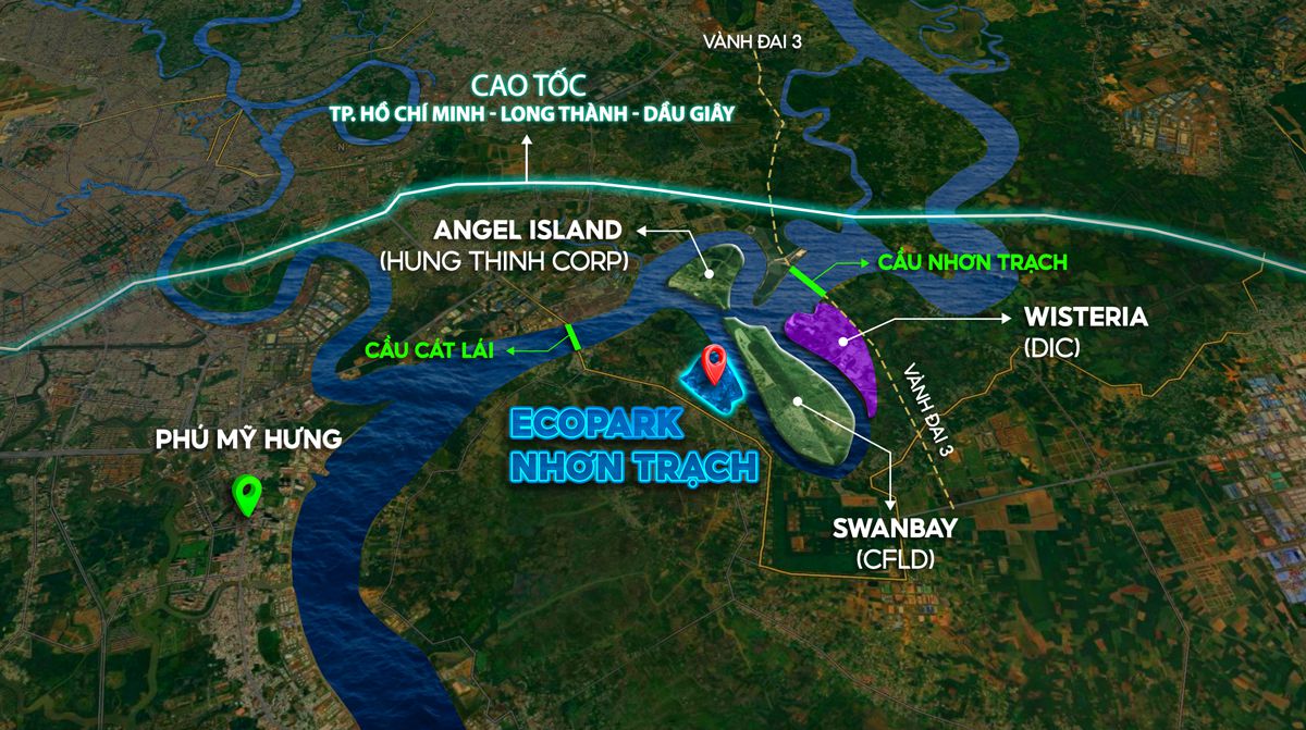 Eco Village Saigon River Nhơn Trạch - Dự Án Ecopark Đồng Nai vi tri du an eco village saigon river