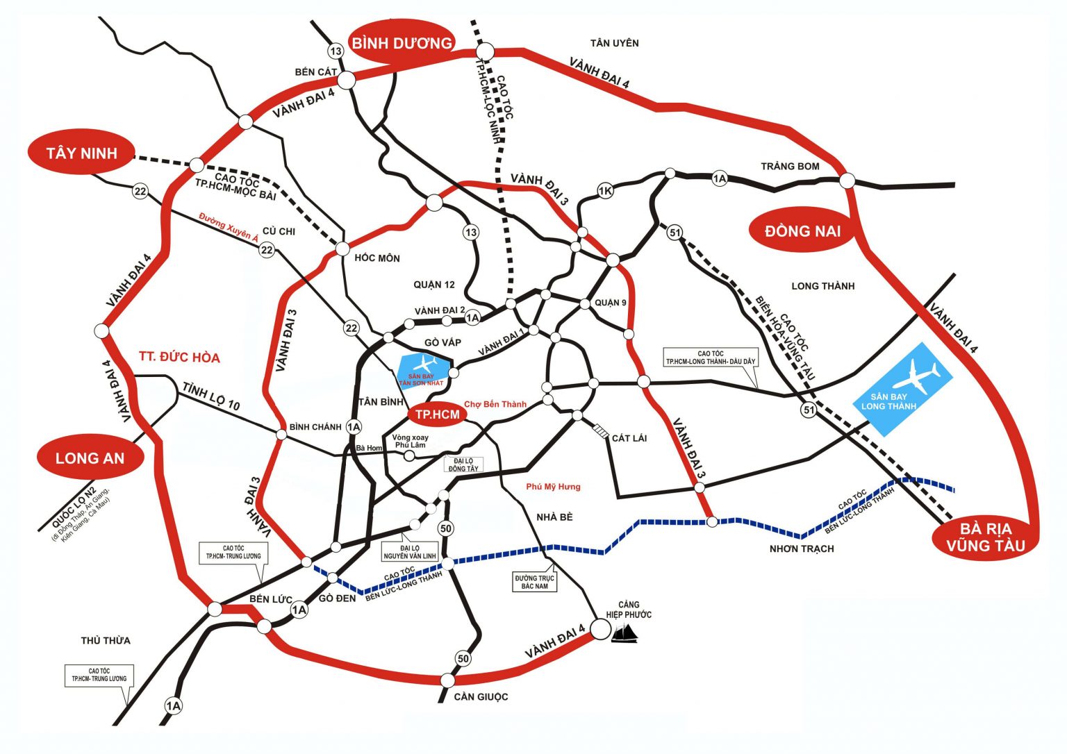 Đường Vành Đai 3 Thành phố Hồ CHí Minh TPHCM - Paragon Đại Phước Nam Long