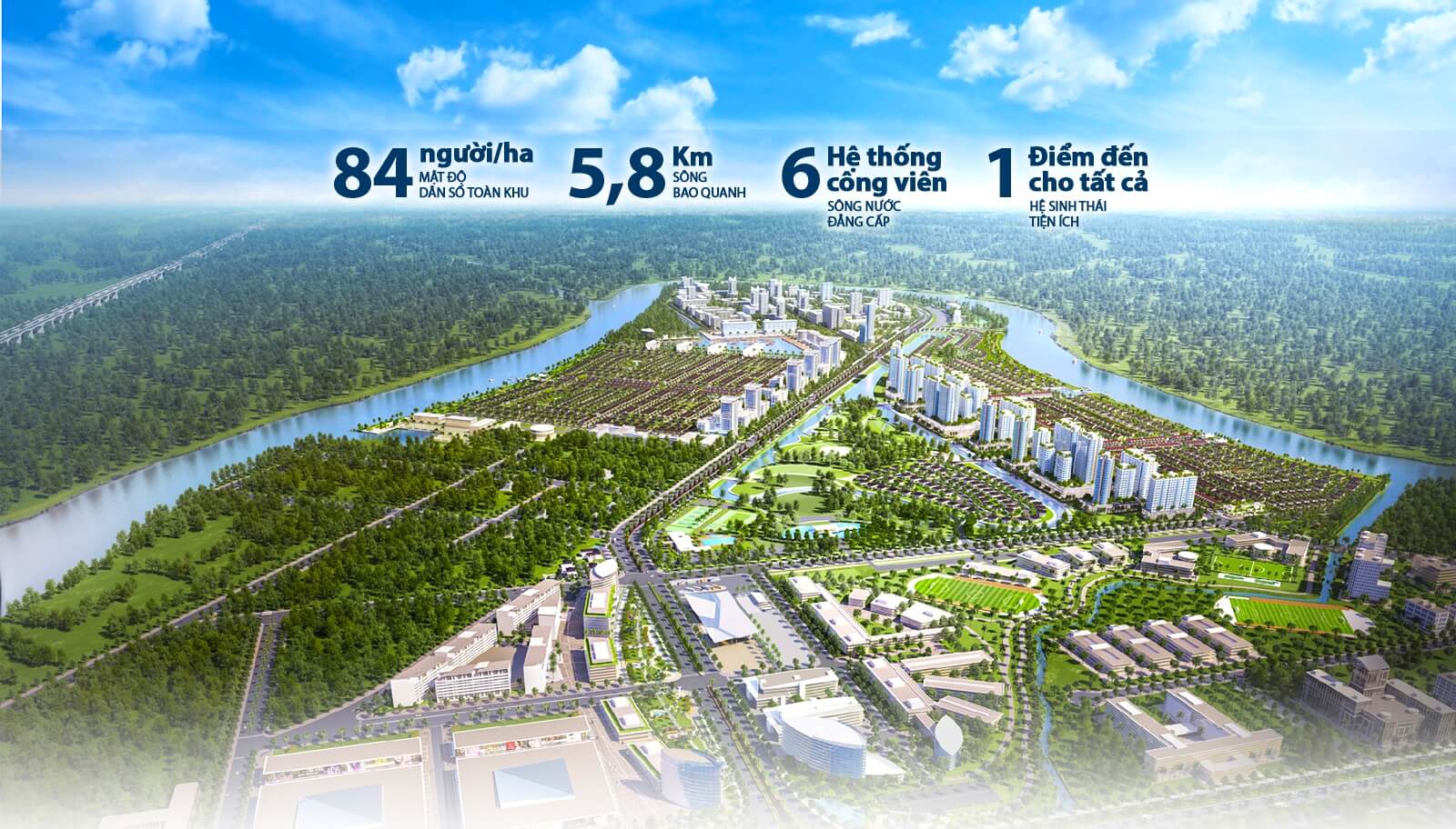 mặt bằng tổng thể khu đô thị Waterpoint Nam Long City