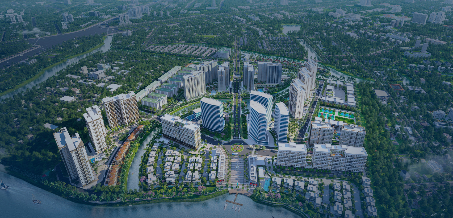 mặt bằng quy hoạch tổng quan khu đô thị Mizuki Park Nam Sài Gòn Bình Chánh - NLG