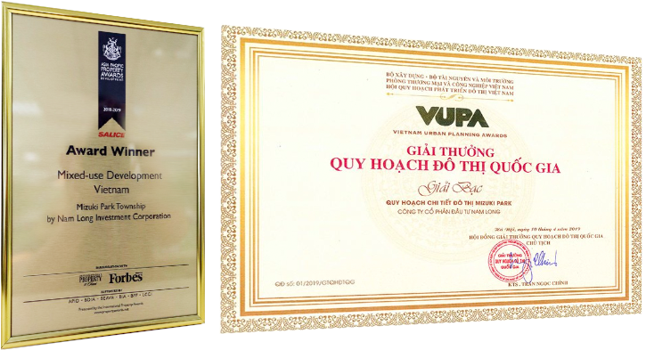 giải thưởng quy hoạch khu đô thị quốc gia Mizuki Park