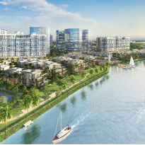 thiên nhiên tươi mát sông nước Mizuki Park