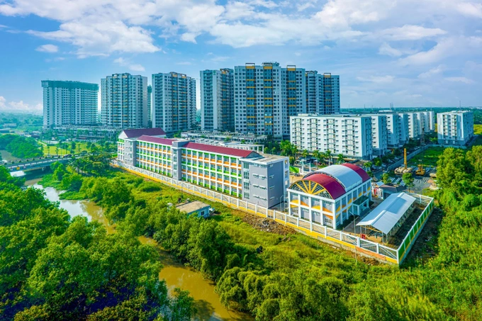 trường học cấp 1 cấp 2 cấp 3 trường mầm non nhà trẻ tại khu đô thị Mizuki Park