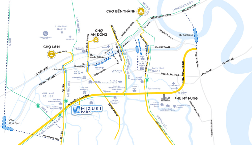 Vị trí địa chỉ Mizuki Park Nguyễn Văn Linh Bình Chánh - Nam Long Group Vị trí địa chỉ Mizuki Park Nguyễn Văn Linh Bình Chánh - Nam Long Group