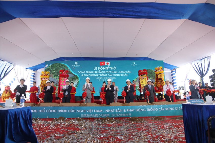 lễ động thổ nhà hữu nghị việt nhật waterpoint