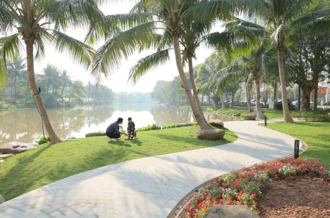 cung đường dạo bộ đẹp nhất Ecopark cung đường dạo bộ đẹp nhất Ecopark