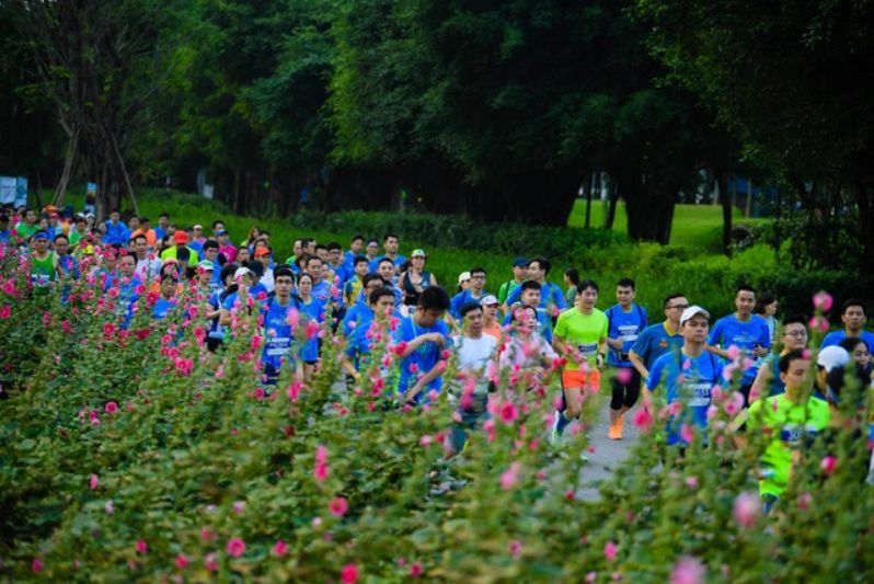 đường chạy bộ đẹp nhất Việt Nam ở khu đô thị Ecopark Hưng Yên Văn Giang
