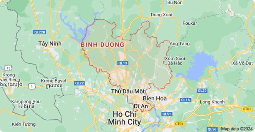 vị trí bản đồ hành chính tỉnh bình dương - BINHDUONGHOMES