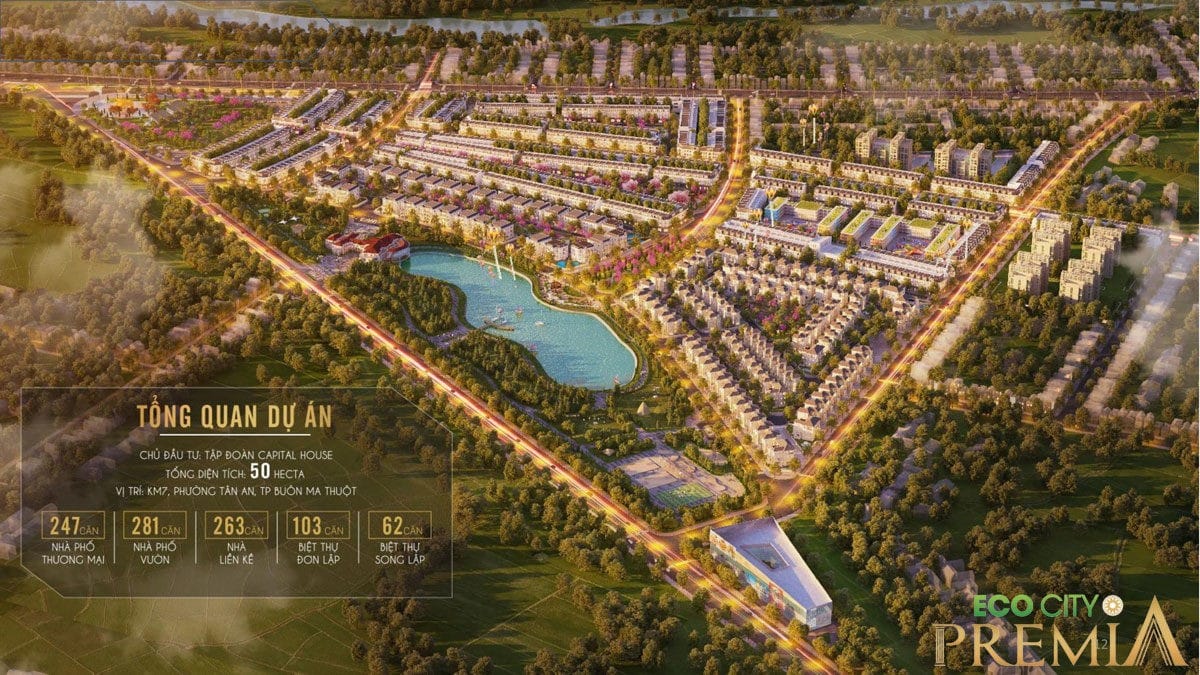 dự án khu đô thị EcoCity Premia Buôn Ma Thuột - Đăk Lăc