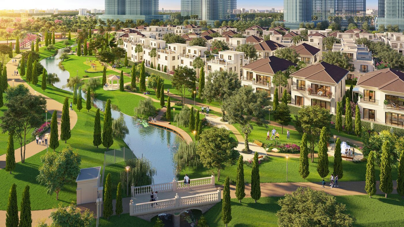 Làng biệt thự Châu Âu Park Village đoạt giải thưởng 5 sao Kiến trúc tiêu biểu quốc tế Phan khu Park Village Waterpoint Nam Long City