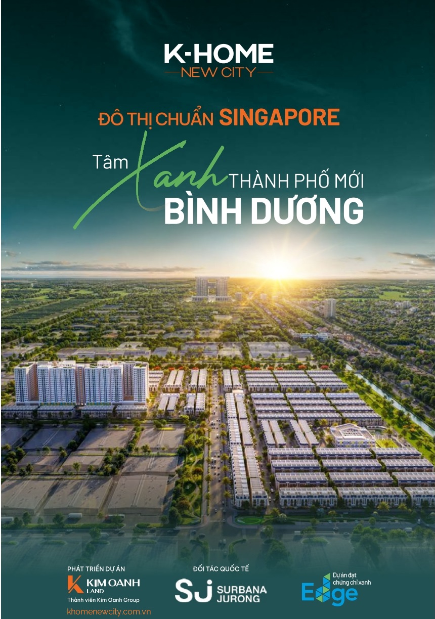 Khu đô thị K-Home Kim Oanh Bình Dương Singapore nhà ở xã hội